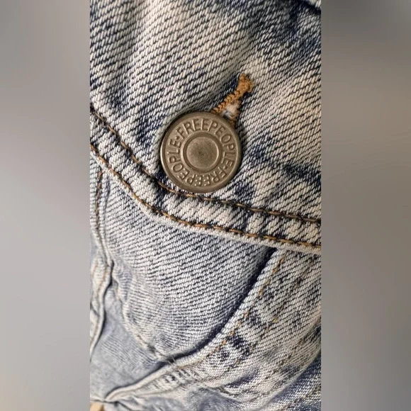 Free People Rumors Denim Jacket Sz S. - Picture 4 of 16